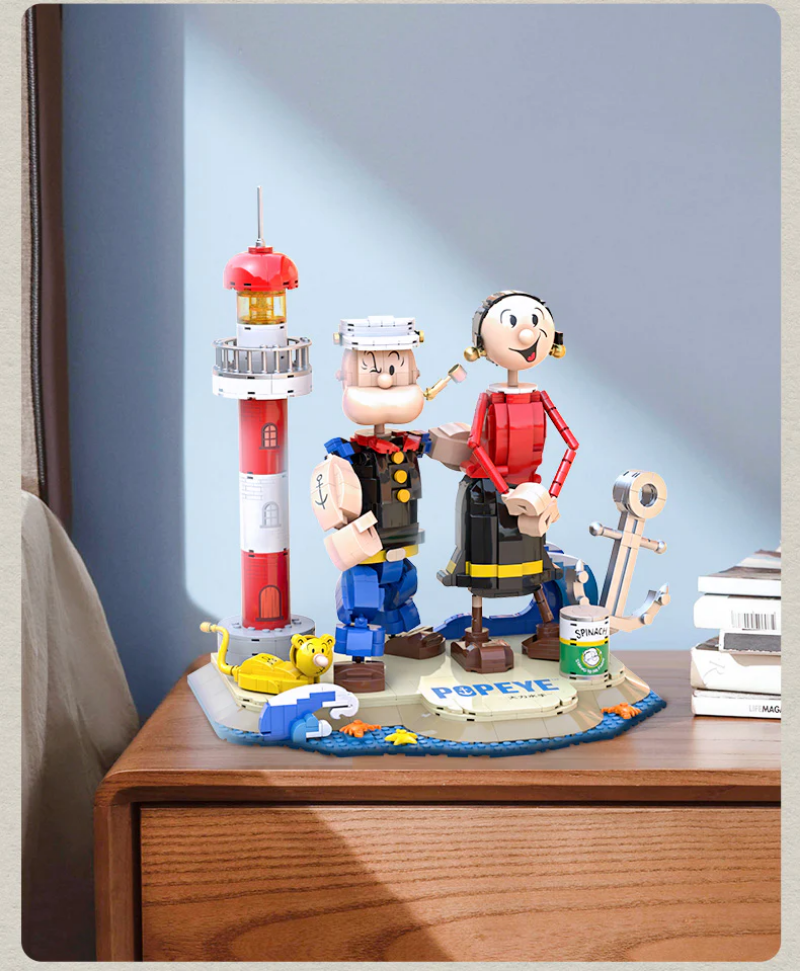 1209+PCS PANTASY 86401 Popeye Poppy And Olive Oyl