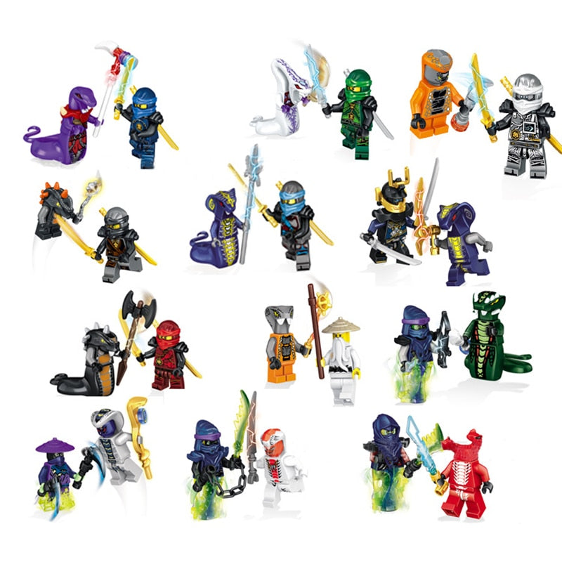 24pcs 31035 ninja series minifigures