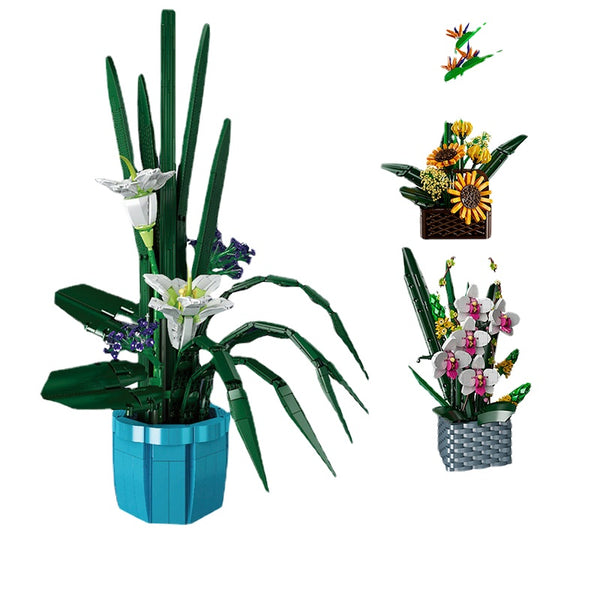 Mouldking Flower World 10023 Fairy Lily 10024 Birds Of