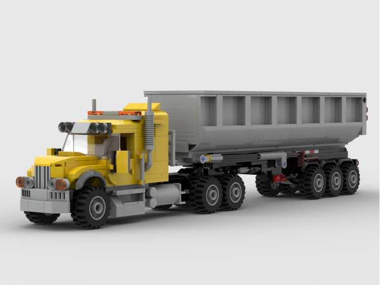 520pcs MOC-84964 Truck & Dump Trailer