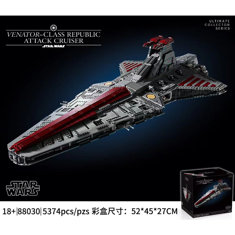 (Ship from US warehouse)  5374 pcs Venator-class Republic Attack Cruiser