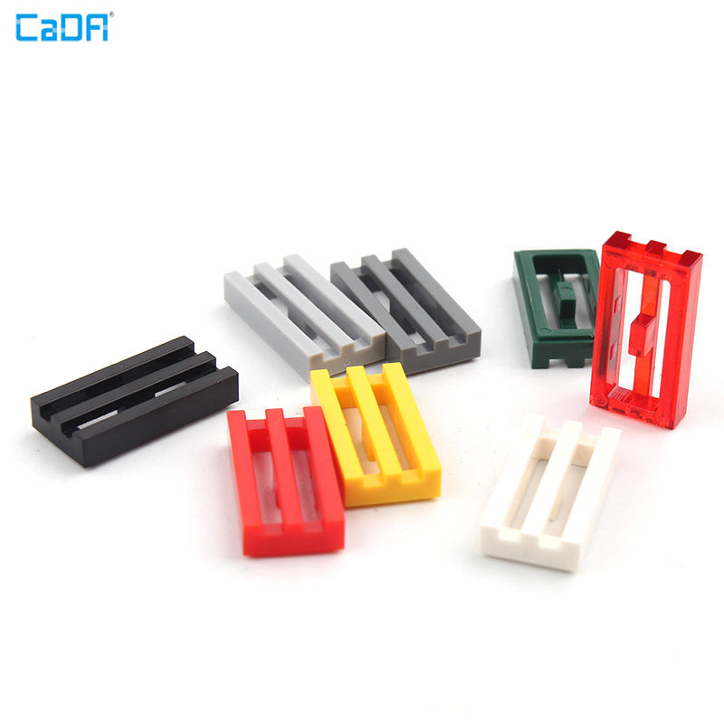 10pcs Cada 241226 Tile Modified 1 x 2 Grille with Bottom Groove / Lip