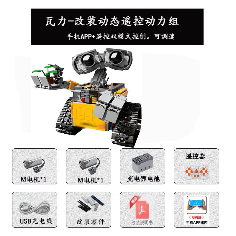 In Stock Star Series Wars 16003 The Robot WALL E 21303 687Pcs Ideas M – Joy  Bricks