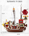(Ship from US warehouse) 1484PCS 6298 The THOUSAND SUNNY Pirate Ship