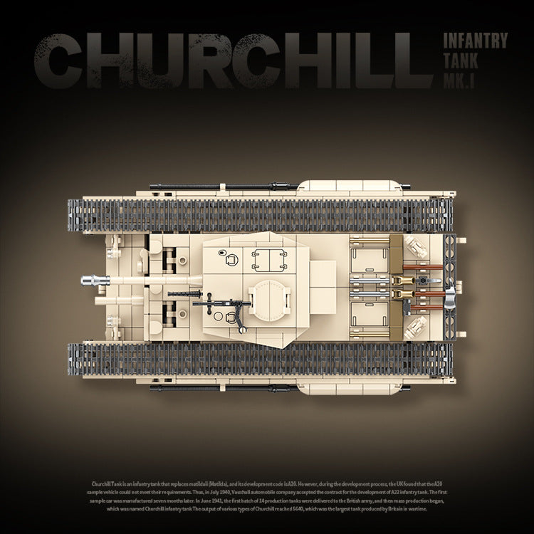 1031 PCS QG100238 QUANGUAN Churchill Infantry Tank MK.I