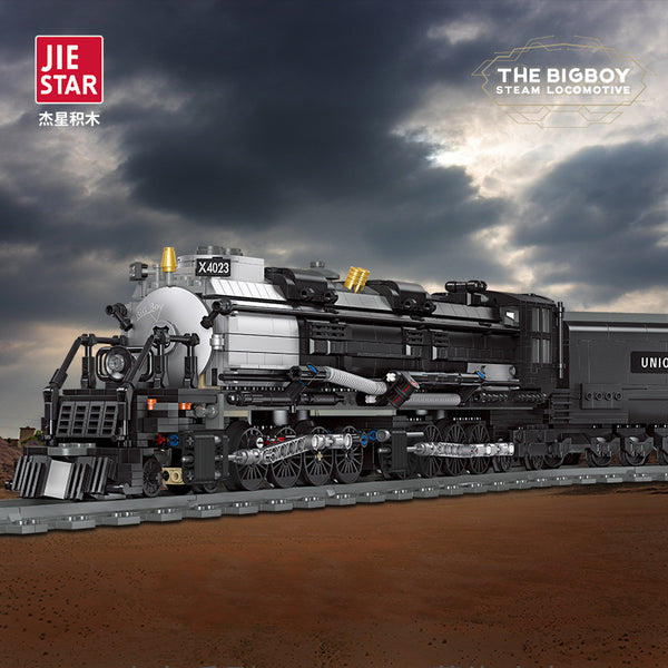 1608PCS-JIESTAR-59005-The-Bigboy-Steam-Locomotive – Joy Bricks