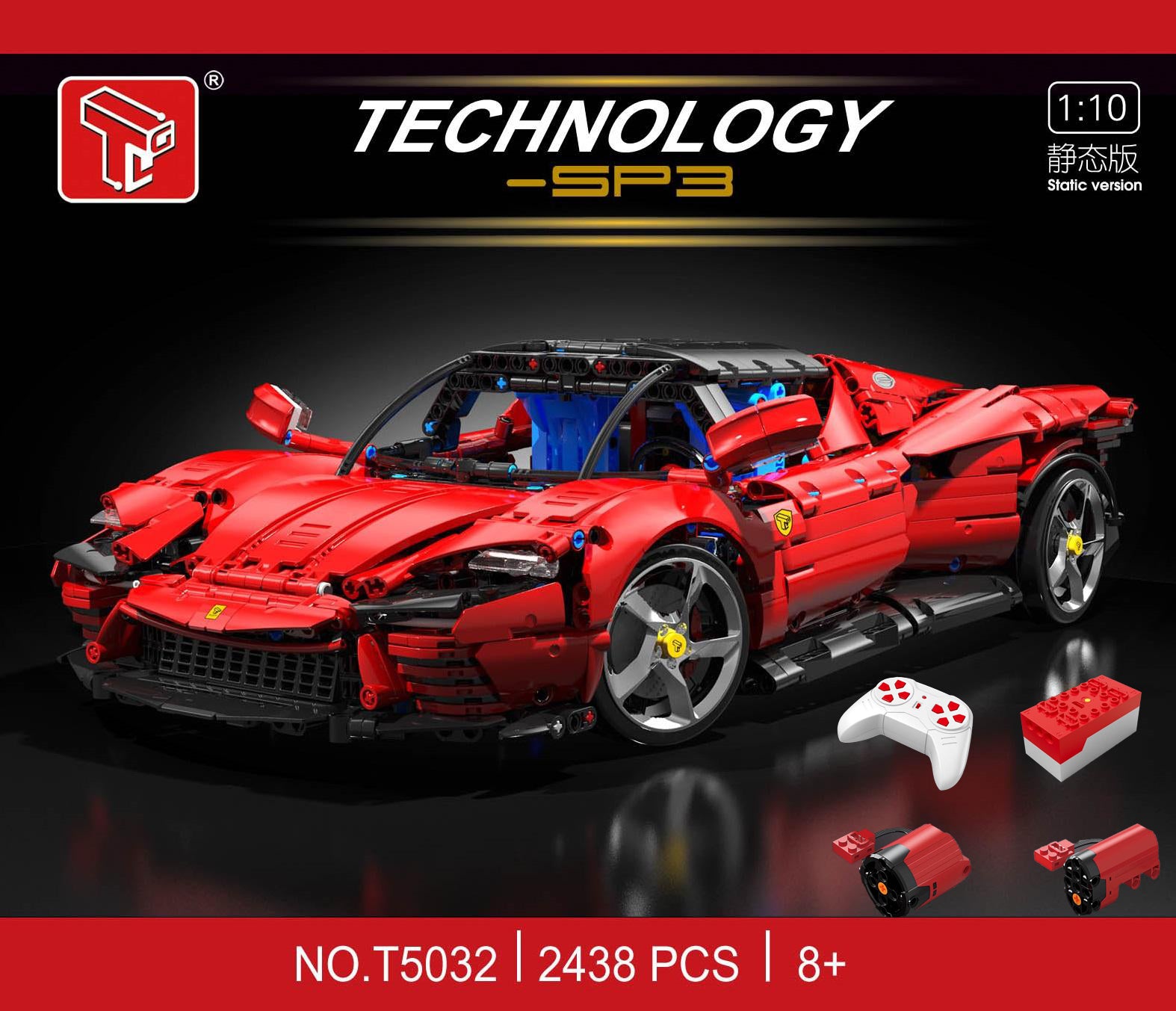 2438+Pcs TGL T5032 Daytona SP3 1:10 – Joy Bricks