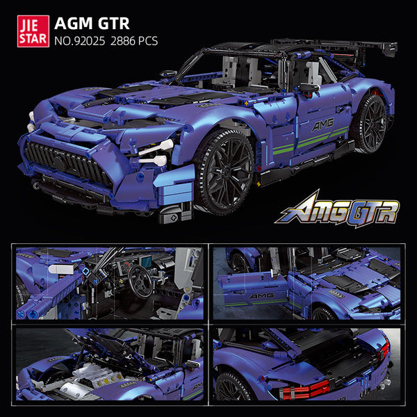2886PCS JIESTAR 92025 AMG GTR Super Car – Joy Bricks
