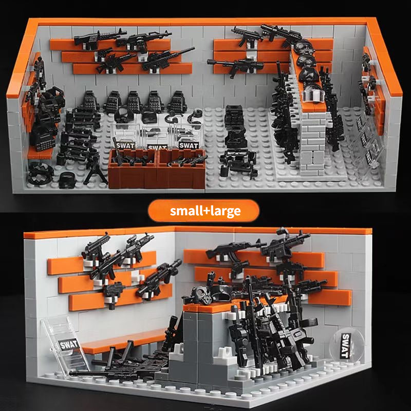 Military Minifigures Special Police Quipment Arsenal Accessories
