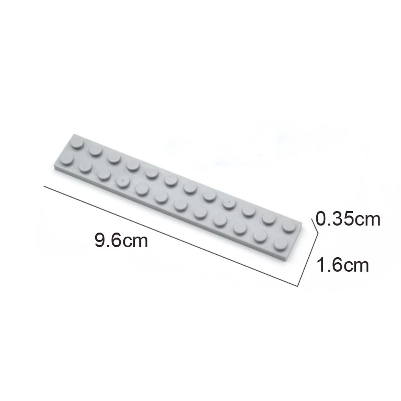 10 pcs 2*12 plates MOC bricks 2445