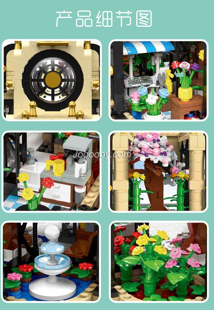 2403 pcs Mould King 16019 Botanical Garden with LED lights