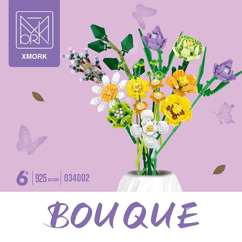 XMORK 034001/ 034004 Flower Building Blocks Bouquet