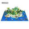 Tropical rainforest plant package moc brick 400320/400321/400322/400323