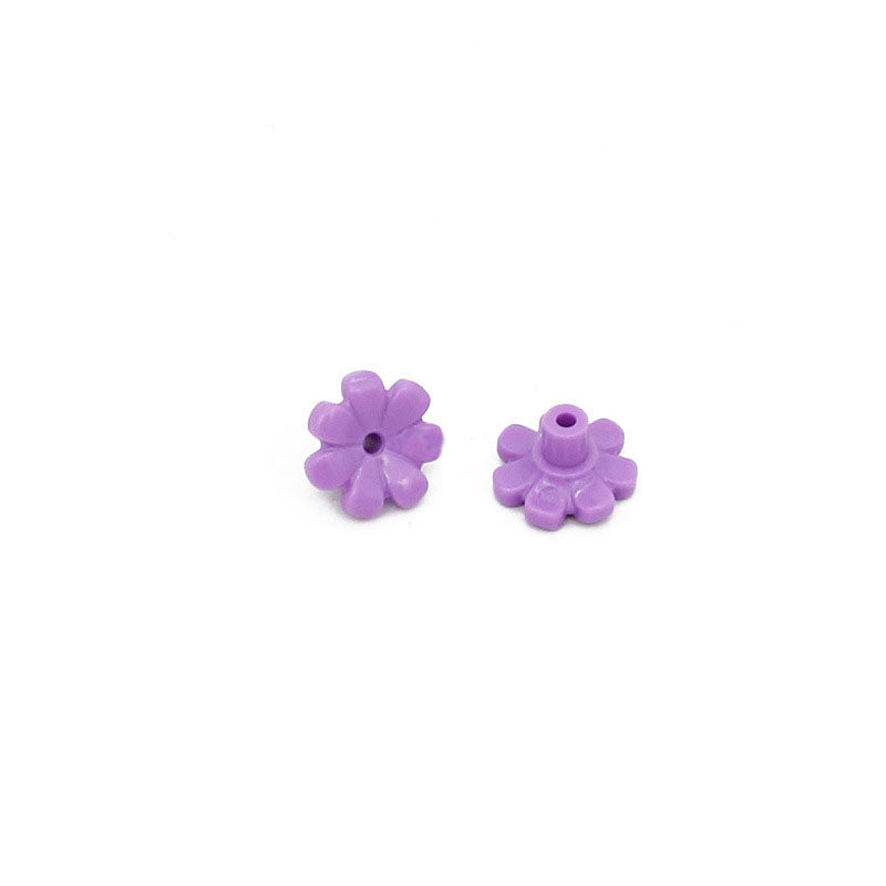 100 pcs 1*1 Seven-peta Flower Plant MOC bricks 95831