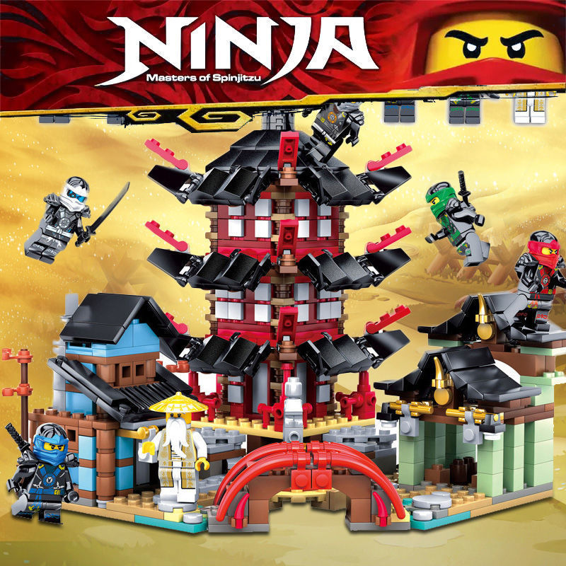 810Pcs LEDUO 76013 Temple of Airjitzu