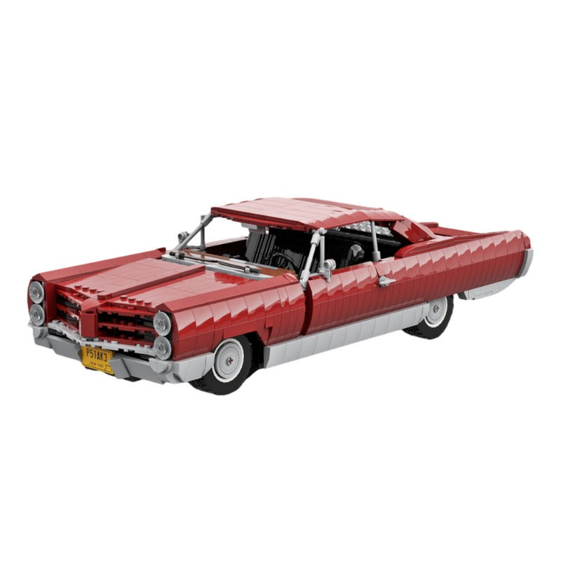 (Gobricks version) 1669 pcs MOC-159333 Pontiac Bonneville 1966 Dark Red