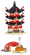 810Pcs LEDUO 76013 Temple of Airjitzu