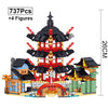 810Pcs LEDUO 76013 Temple of Airjitzu