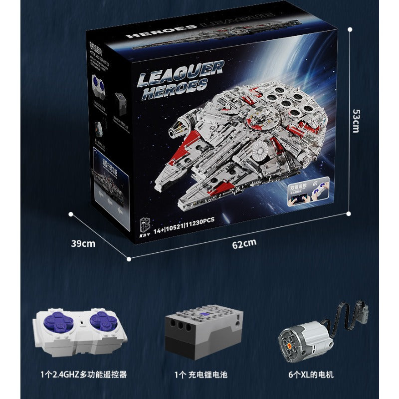 11230PCS Kbox 10521 Millennium Falcon - K10521-Dynamic(with PF) / No  original box