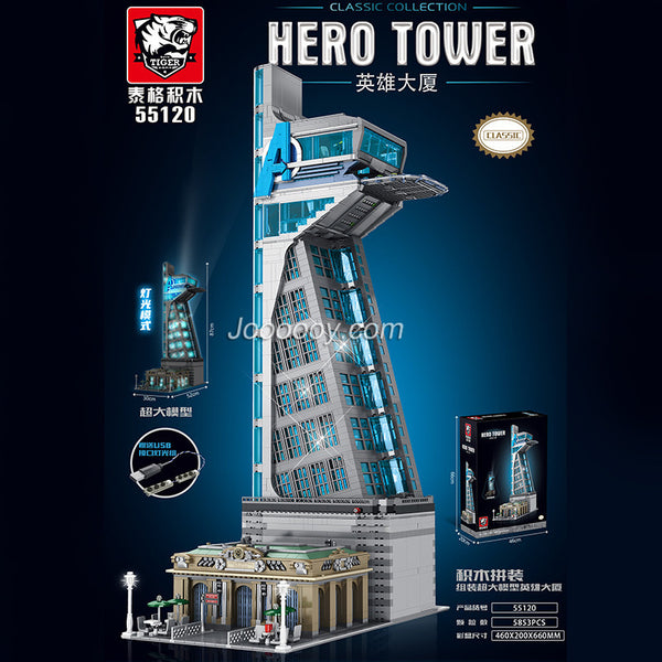 The Avengers Super Heroes Tower with Lights PANLOS 55120