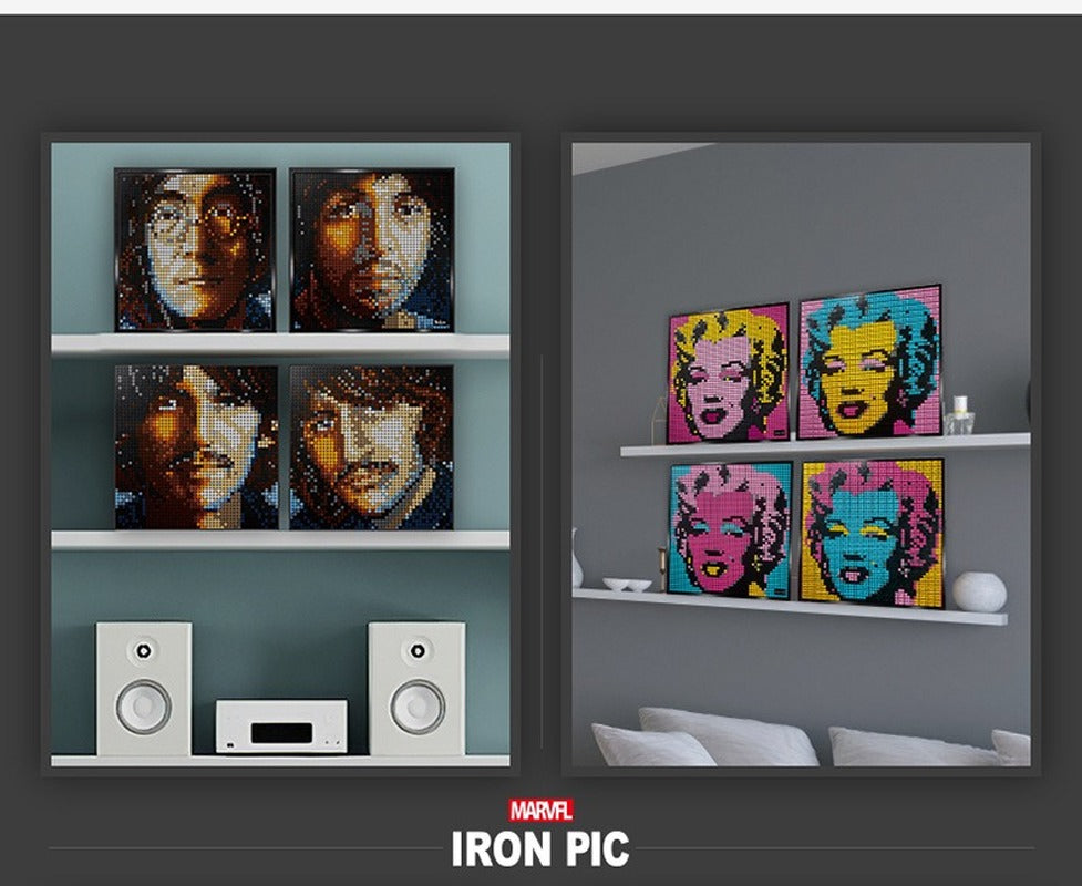 3406pcs Mosaic Portrait: Iron man