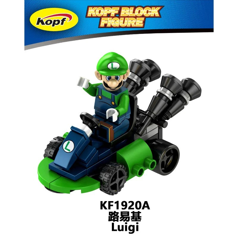 KF6186A Yoshi Luigi Mario Minifigures - KF1920A