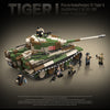 2276+PCS QuanGuan 100244 Tiger I Panzerkampfwagen VI Tiger I Ausfuehrueng E Sd.Kfz.181 Fruehe Produktion