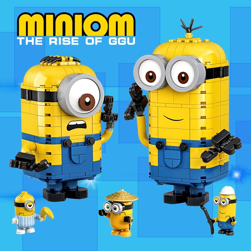 876pcs Movie Brick-built Minions and Their Lair Compatible 75551