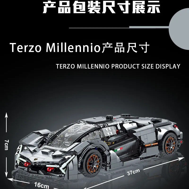 1512PCS XMORKmodel 023027-1 Lamborghini Terzo Millennio 1:14