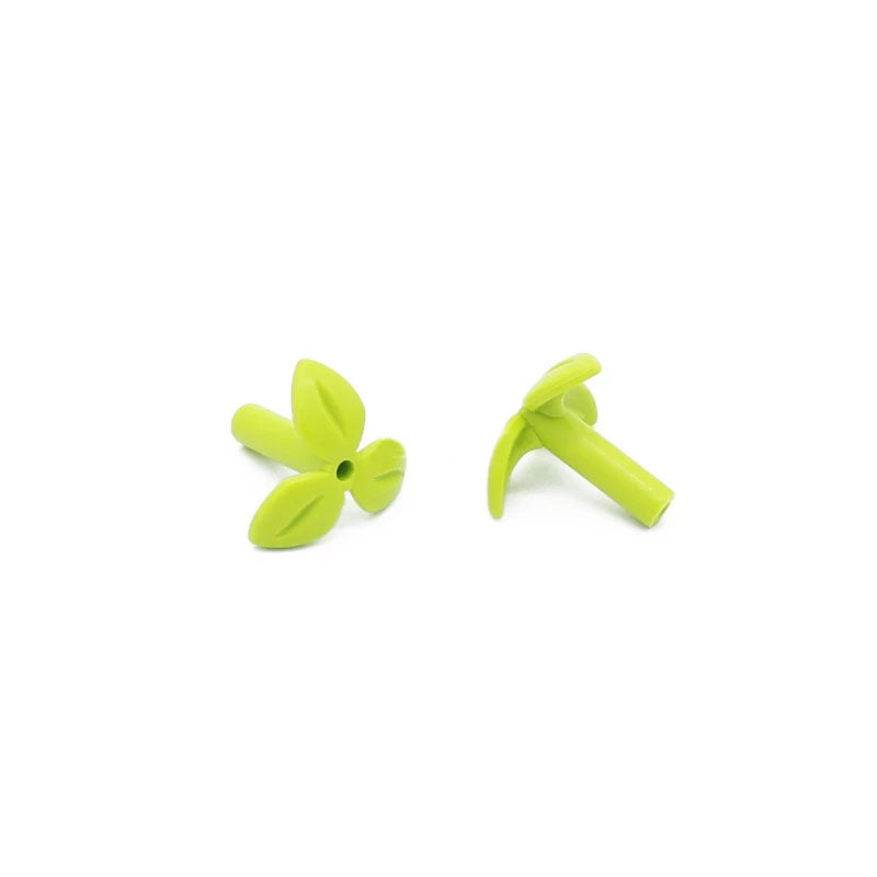 20pcs Carrot Leaves Plant Stem With 3 Leaves MOC Bricks 37695