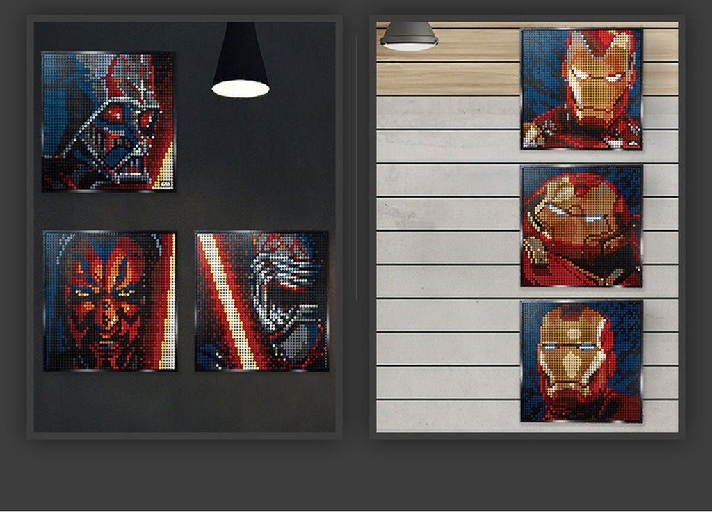 3406pcs Mosaic Portrait: Iron man