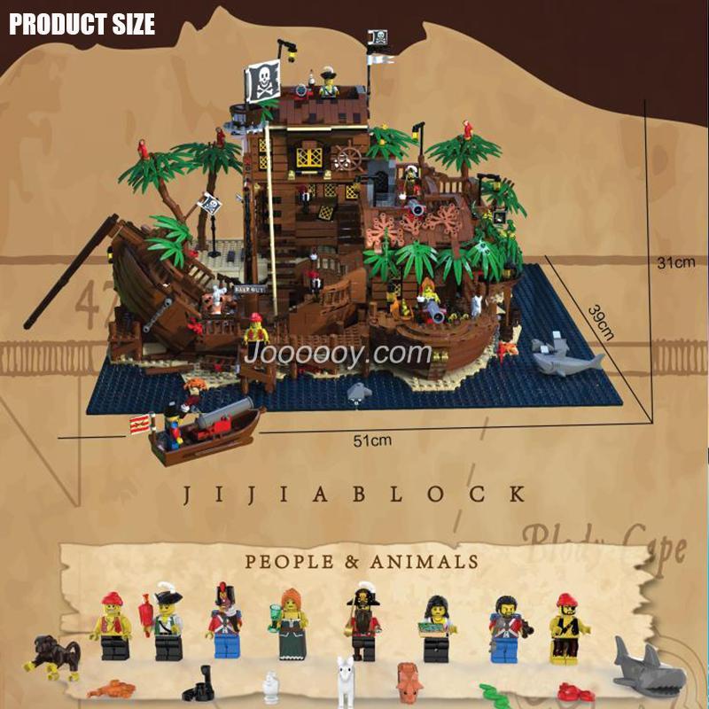 3520pcs Gejia 49016 Pirates of Barracuda Bay (Ideas original version)