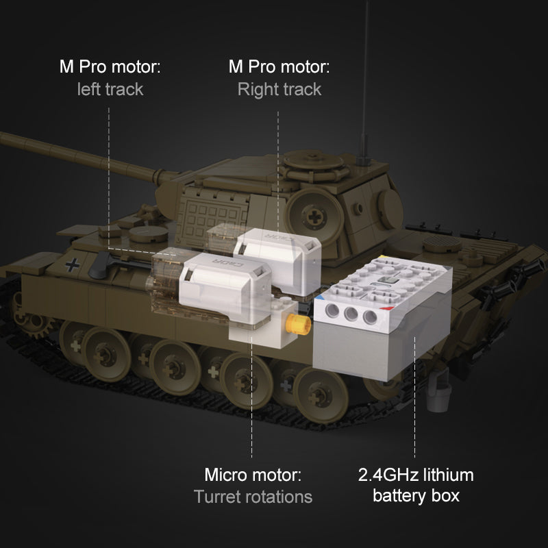 907 PCS CADA C61073 Panzerkampfwagen V Panther Tank 1:35