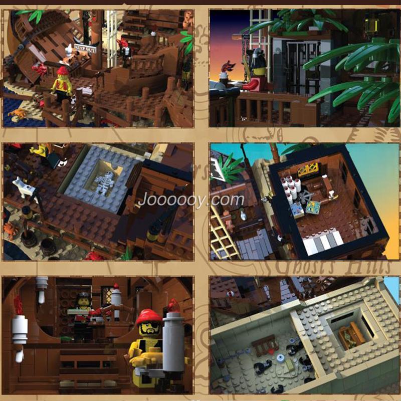 3520pcs Gejia 49016 Pirates of Barracuda Bay (Ideas original version)
