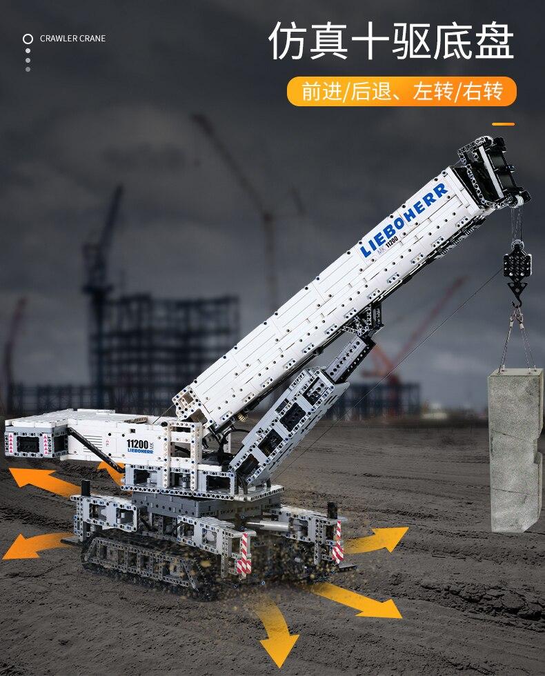 4000+PCS 17002 MOULDKING Crane Liebher LTR 11200