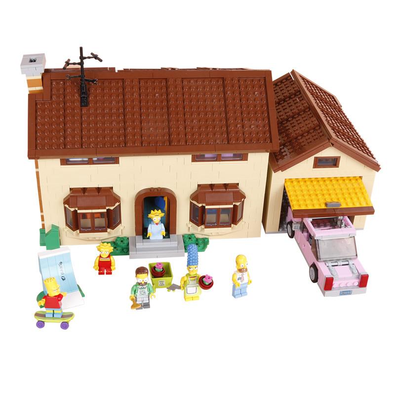 (Ship from US warehouse) The Simpsons House(2523pcs)  and The Simpsons KWIK-E-MART(2218pcs)  71016 71006