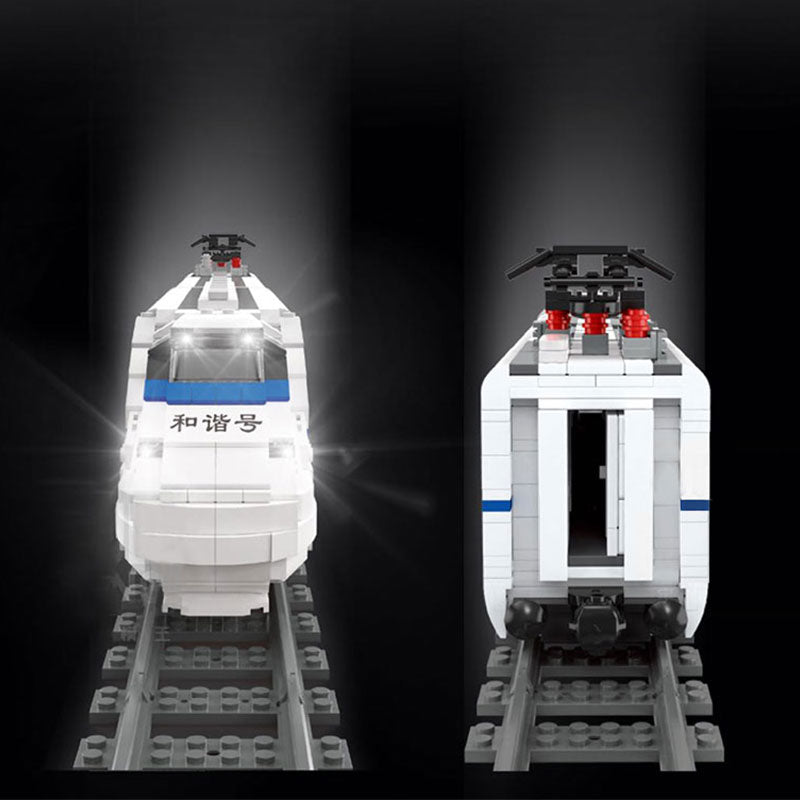1808PCS Mould King12002 World Railway:CRH2 High-speed Train