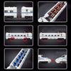 1808PCS Mould King12002 World Railway:CRH2 High-speed Train