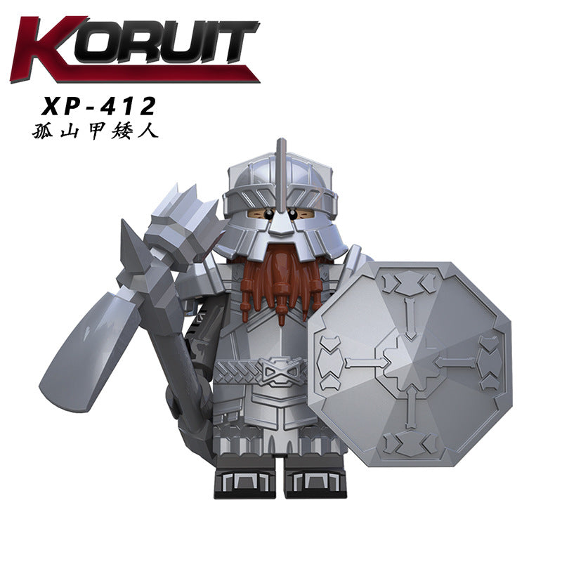 Dwarf series blue mine diamond-shaped solitary mountain armor