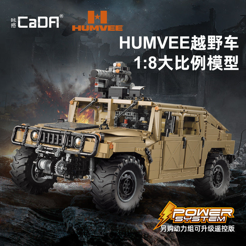 3935PCS CaDA C61036 1:8 HUMVEE Off-Road Vehicle