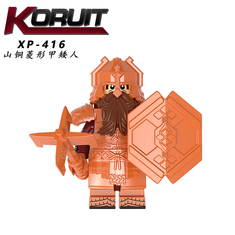 Dwarf series blue mine diamond-shaped solitary mountain armor