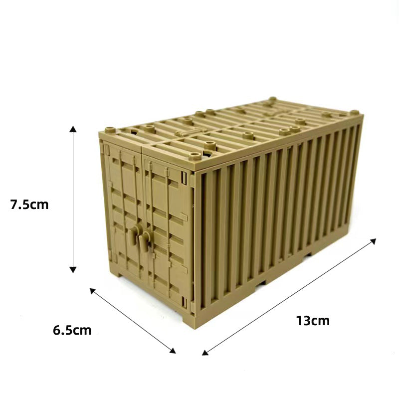 Military container lot x2 For Block Minifigure Military container lot x2 For Block Minifigure