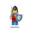 AH001- AH012 Medieval ancient rome knight soldier minifigure