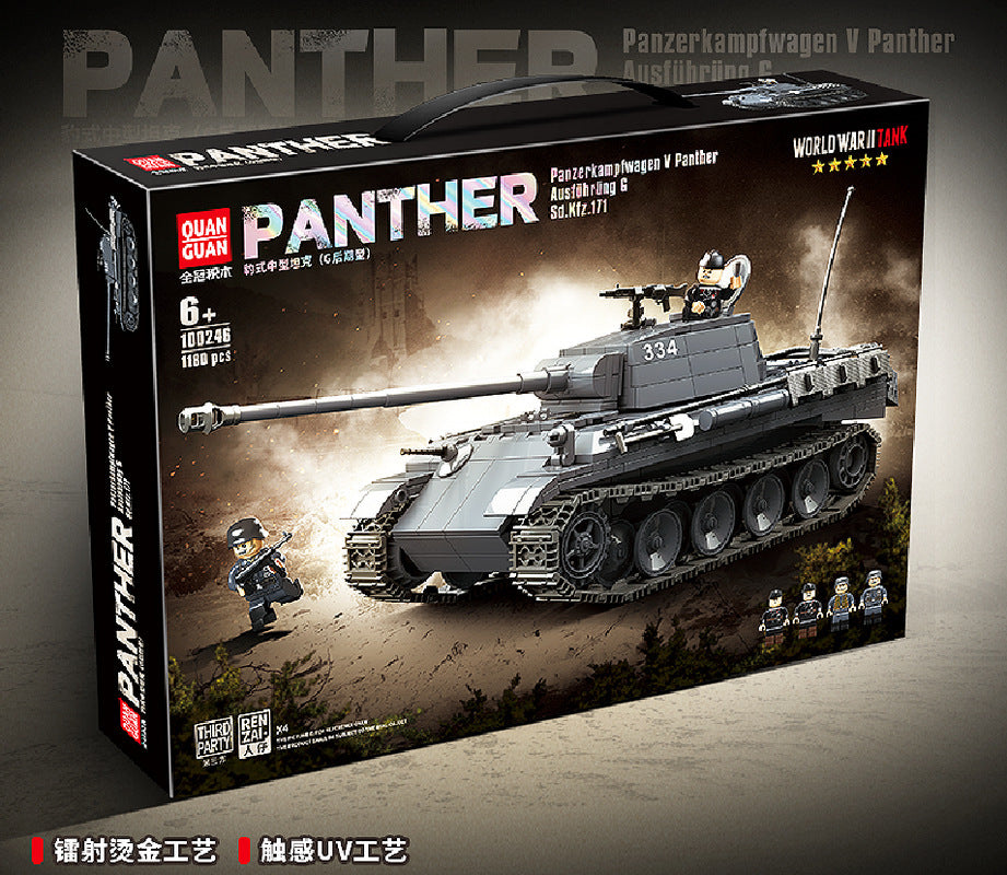 1180PCS QUANGUAN 100246 Panther Ausfuhrung G Sd.Kfz.171