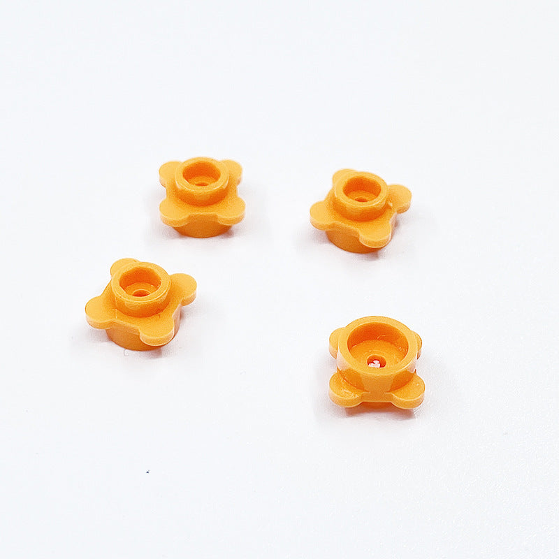 100 pcs 1*1 four-peta Flower Plant MOC bricks 33291