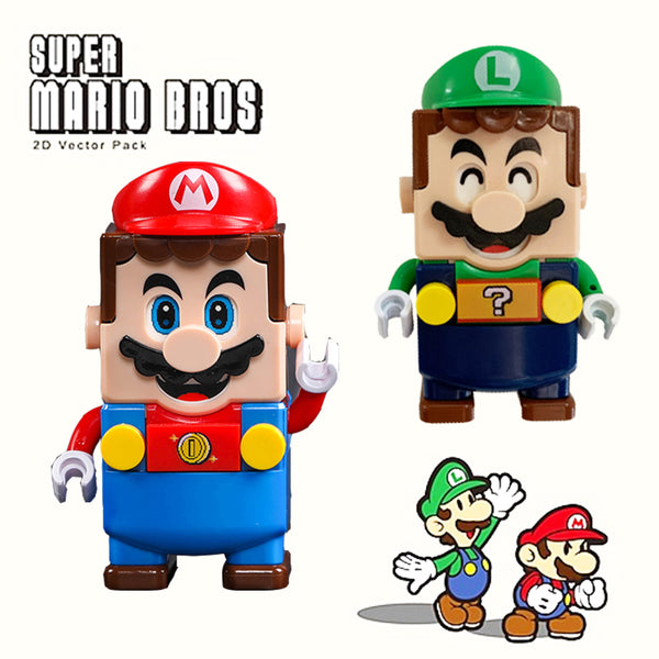 Mario Luigi minifigures Joy Bricks