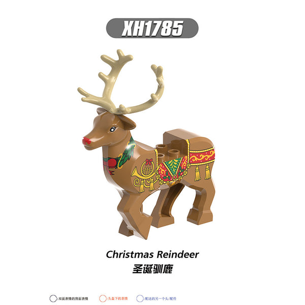 XH1785 XH1784 christmas reindeer minifigure – Joy Bricks