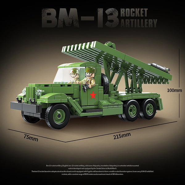 731PCS QG100240 QUANGUAN Katyusha BM-13 Multiple Rocket Launcher