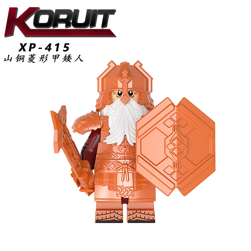 Dwarf series blue mine diamond-shaped solitary mountain armor