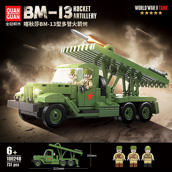 731PCS QG100240 QUANGUAN Katyusha BM-13 Multiple Rocket